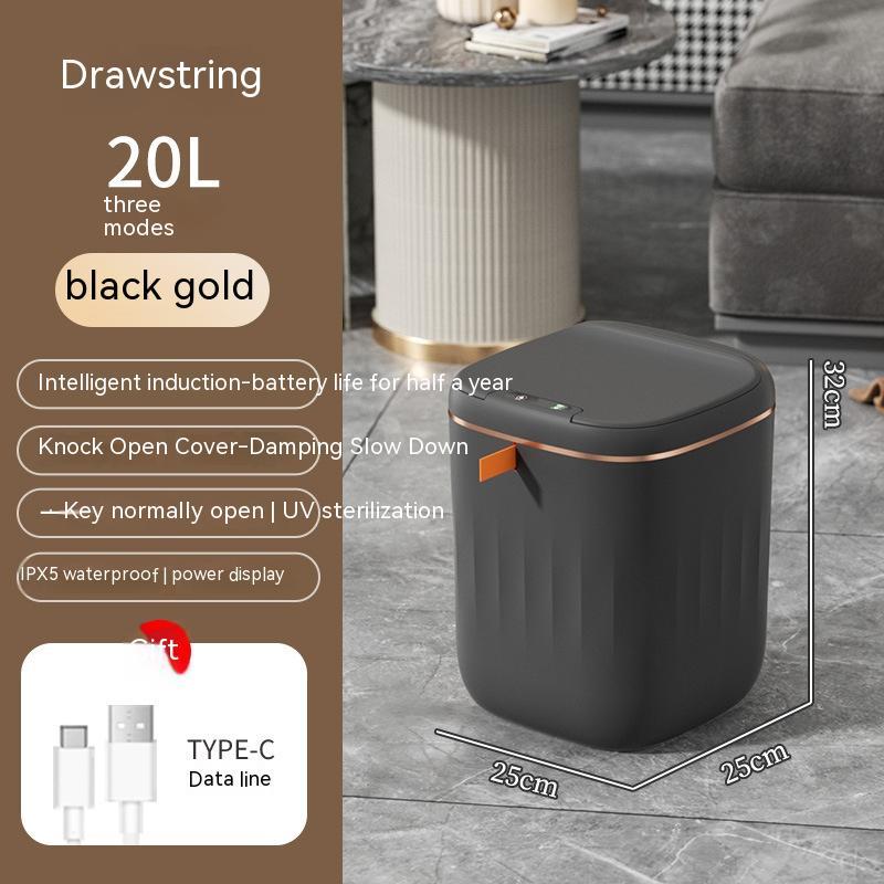 Smart Trash Can with Lid – Automatic Sensor Bin for Home & Car