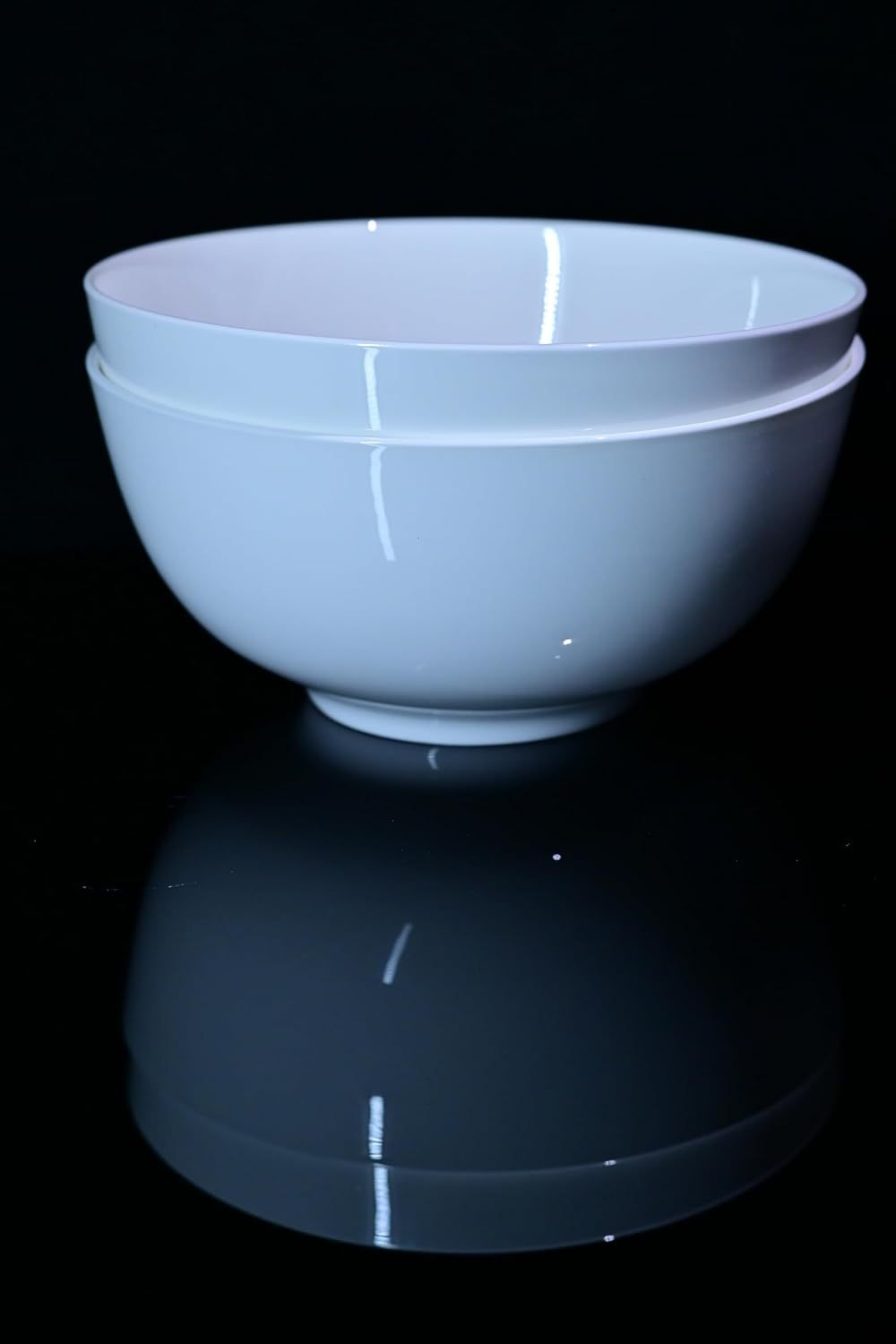 Lily Bone China Elegant Dinnerware Set – 2pcs Deep Bowl & Plate, 8”