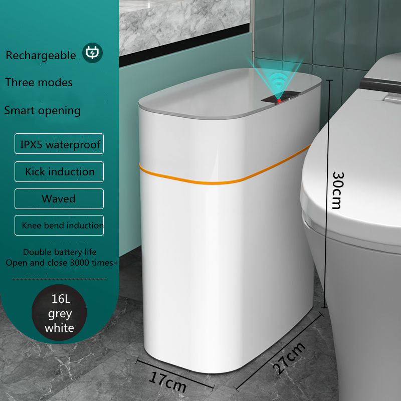 Smart Trash Can with Lid – Automatic Sensor Bin for Home & Car