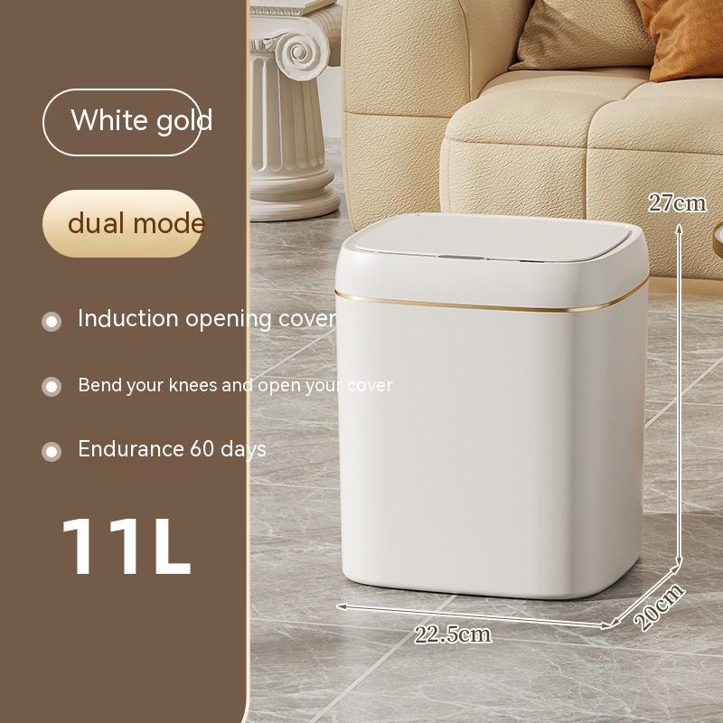 Smart Trash Can with Lid – Automatic Sensor Bin for Home & Car