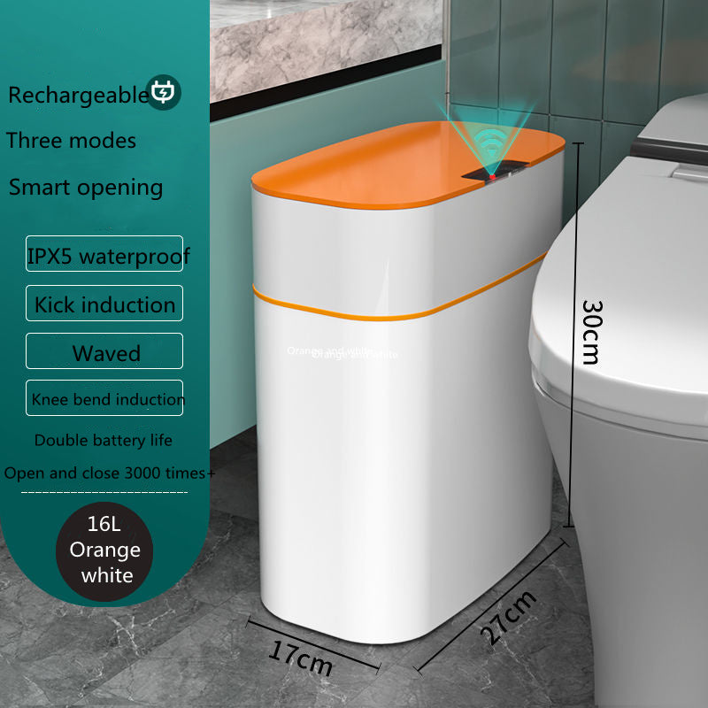 Smart Trash Can with Lid – Automatic Sensor Bin for Home & Car